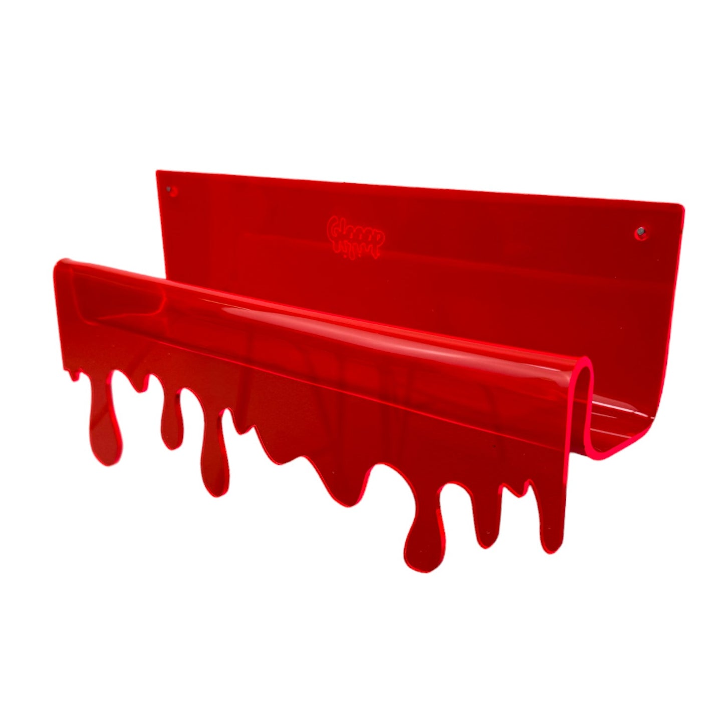 Mars Red Glooop Melty Picture Lipped Shelf (30cm)