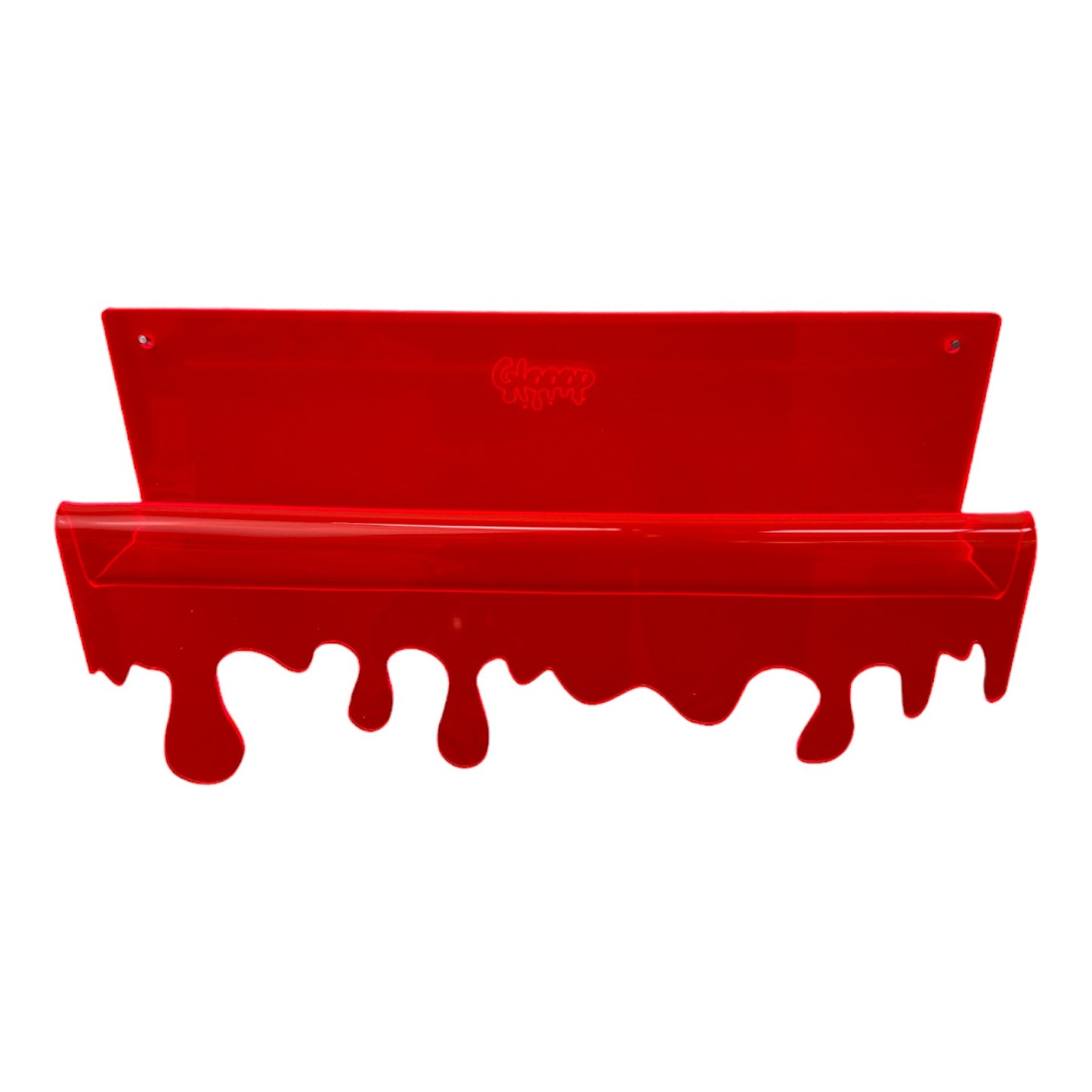 Mars Red Glooop Melty Picture Lipped Shelf (30cm)