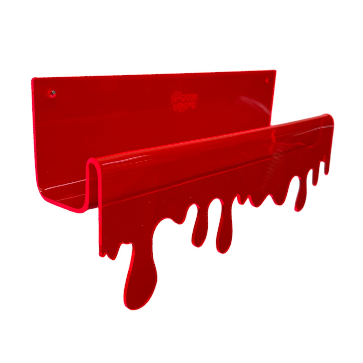 Mars Red Glooop Melty Picture Lipped Shelf (30cm)